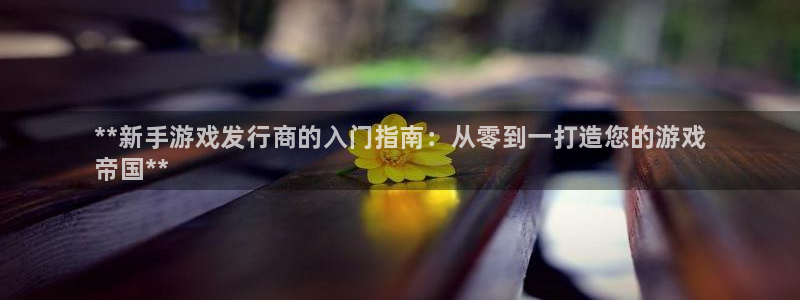 蓝狮品牌设计：**新手游戏发行商的入门指南：从零到一打造您的游戏
帝国**